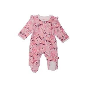 Magnetic Me Baby Girl 3-6M Chloe Velour Footie Sleeper One Piece Pajama Comfy